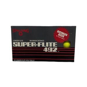 SPALDING Super Flight 492 Golf Balls 15 pack Longer Flight Maximum Distance